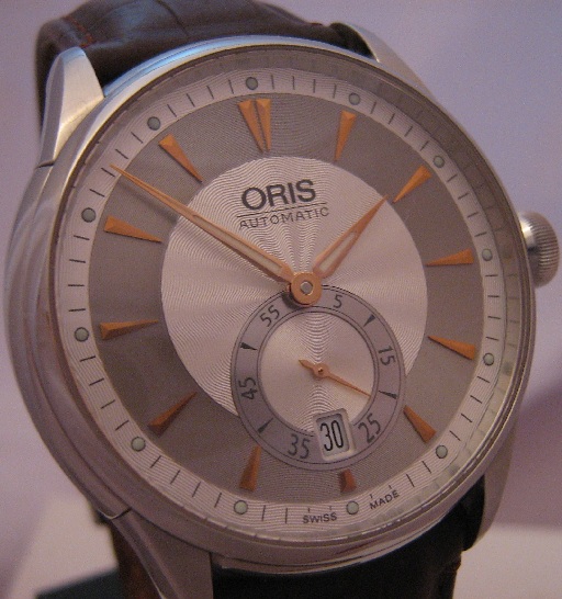 Oris Artelier Small Seconds, Silver Dial With Leather Strap