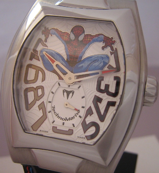 Technomarine Spider-Man Ltd Edition, White Dial, Leather Strap