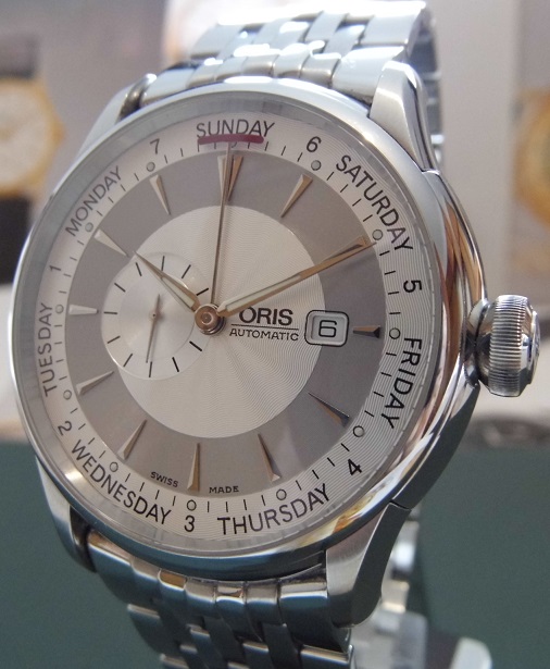 Oris Artelier Small Second Pointer Day, Silver Dial, Bracelet