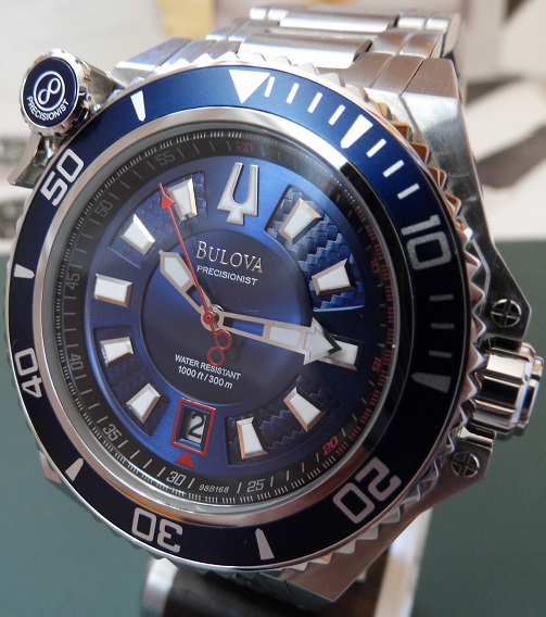 Bulova Precisionist Diver, Blue Dial, Bracelet