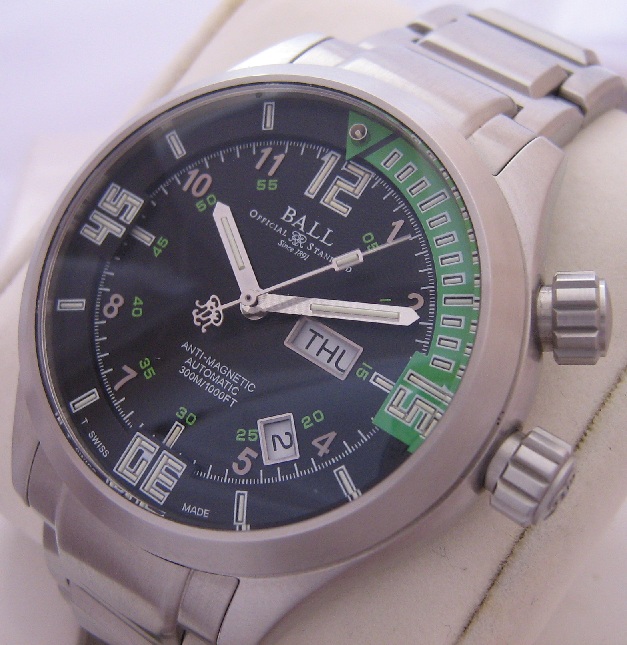 Ball Engineer Master II Diver, Black Dial With Steel Bracelet