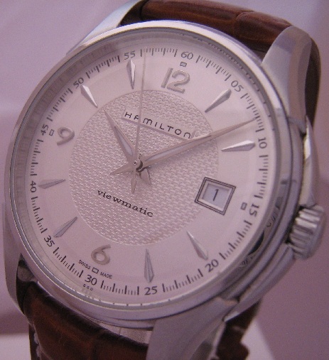 Hamilton Jazzmaster Viewmatic, Silver Dial With Leather Strap