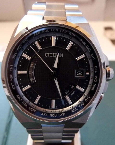 Citizen Atessa Direct Drive, Black Dial, Titanium Bracelet