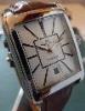 Maurice Lacroix Pontos Rectangulaire, SIlver Dial With Leather Strap