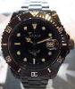 Squale 20 Atmos DLC Divers, Black Dial, Black DLC Bracelet
