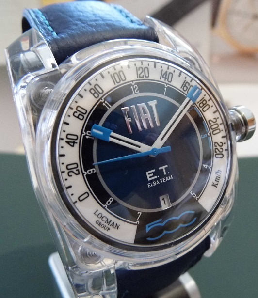 Locman Fiat 500 Elba Team, Blue Dial, Blue Leather Strap