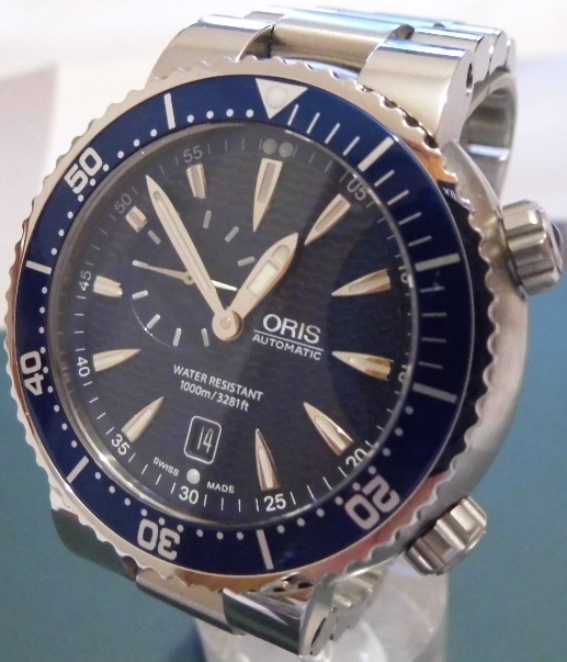 Oris Divers Small Seconds, Blue Dial, Steel Bracelet