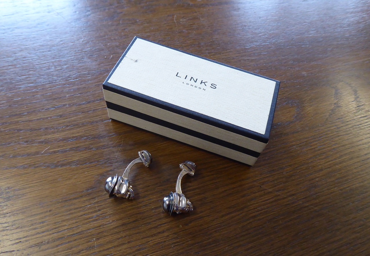 Links Of London Sterling Silver Skull Cufflinks