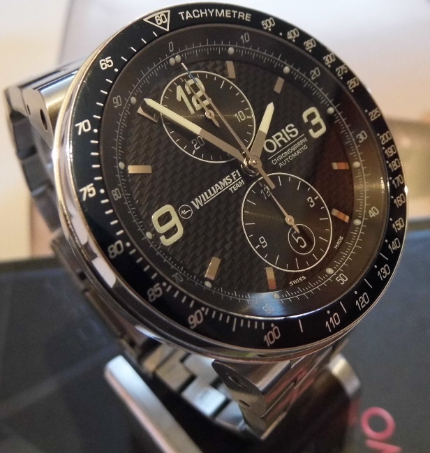 Oris Williams F1 Chronograph, Blue Carbon Dial With Bracelet