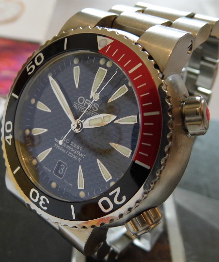 Oris TT1 Divers Titanium, Black Dial, Titanium Bracelet