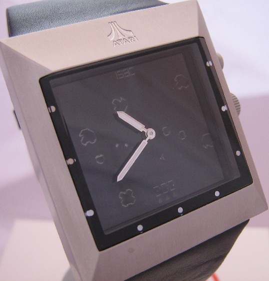 Fossil Atari Asteroids Limited Edition Watch, Black Dial, Leather Strap 