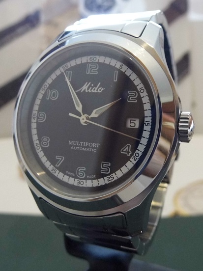 Mido Multifort Automatic Watch, Black Dial With Stainless Steel Bracelet