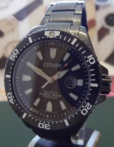 Citizen Royal Marines Commando Eco Drive, Black Dial, Bracelet