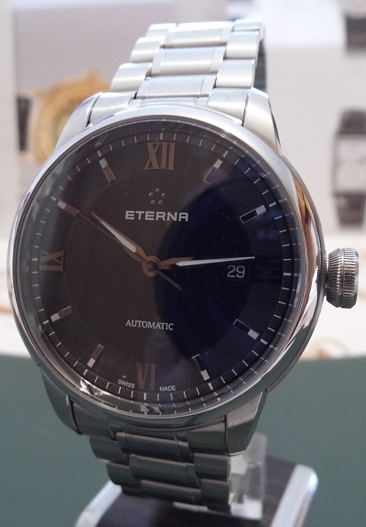 Eterna Adventic Automatic, Black Dial, Bracelet