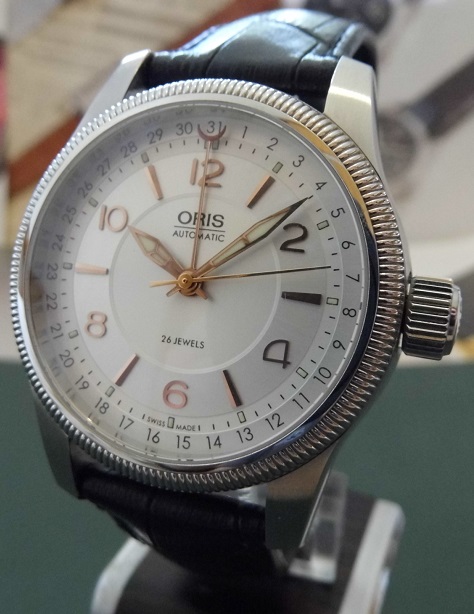 Oris Big Crown Pointer Date, Silver Dial, Leather Strap