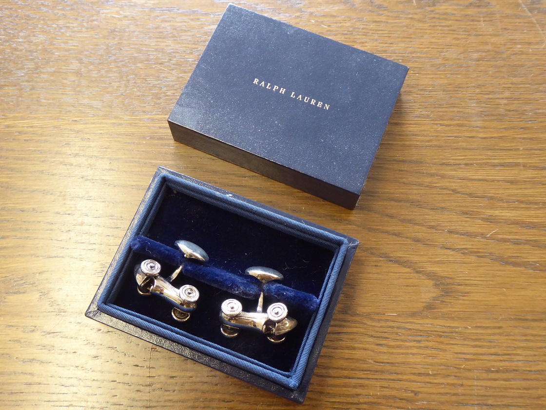 Ralph Lauren Sterling Silver Bugatti Cufflinks
