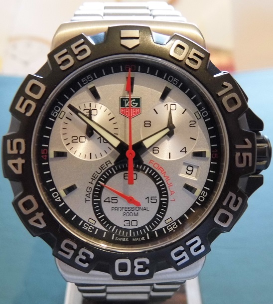 Tag Heuer Formula 1 Chronograph, Silver Dial, Bracelet