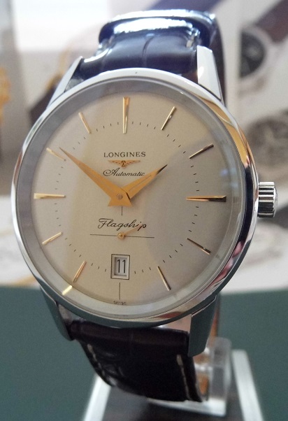 Longines Flagship Heritage, Silver Dial, Leather Strap
