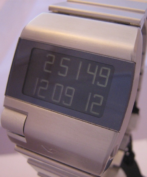 Ventura V-Tec Delta, Black Dial With Durinox Bracelet