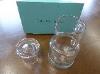 A Tiffany & Co Glass Bedside Carafe & Glass