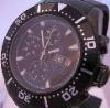 Breil Manta Automatic Chronograph, Black Dial With Rubber Strap