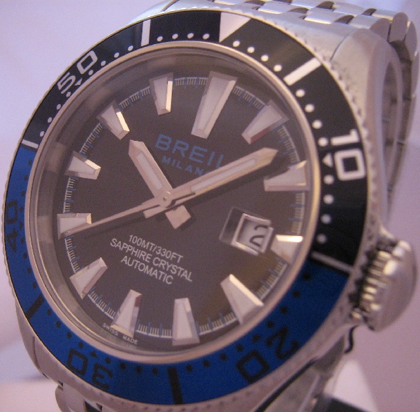 Breil Manta Automatic Watch, Black Dial With Steel Bracelet