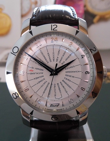 Tissot Heritage Navigator COSC Automatic, Silver Dial, Leather Strap