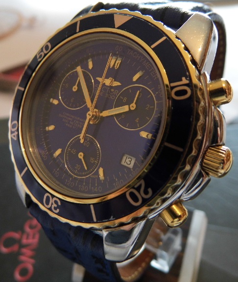 Sector SGE 300 Chronograph, Blue Dial, Leather Strap
