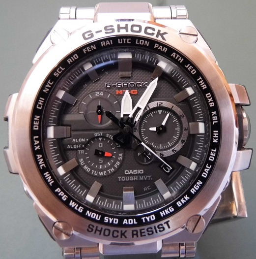Casio G Shock MTGS1000D, Black Dial, Steel Bracelet