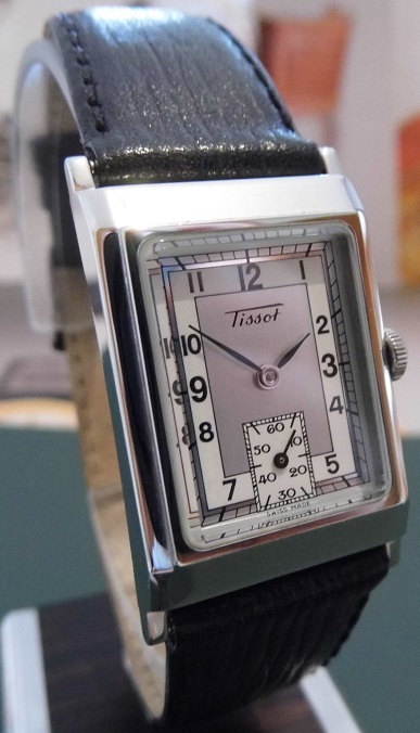 Tissot Ladies Heritage Rectangular, Silver Dial, Leather Strap
