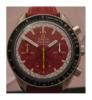 Omega Speedmaster Schumacher, Red Dial With Red Leather Strap