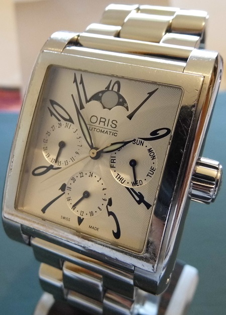 Oris Miles Complication Moonphase, Silver Dial With Bracelet