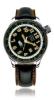 Joe Petrali Automatic Watch, Black Dial With Leather Strap