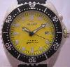 Seiko Kinetic Divers, Yellow Dial, Black Rubber Strap