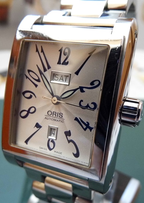 Oris Miles Day Date, Silver Dial, Bracelet