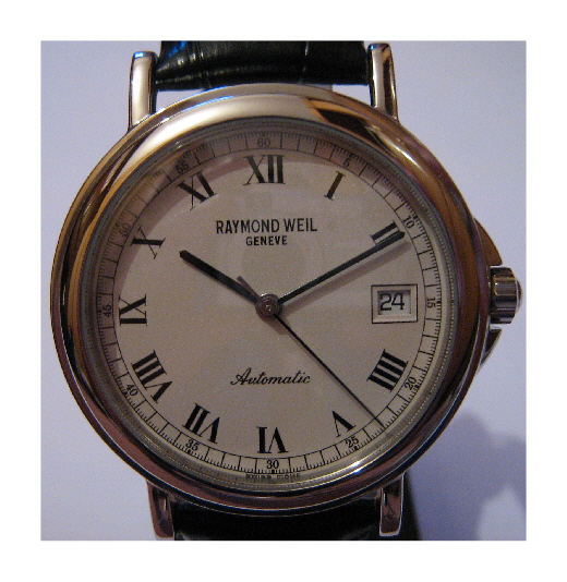 Raymond Weil Tradition Watch, White Dial With Leather Strap