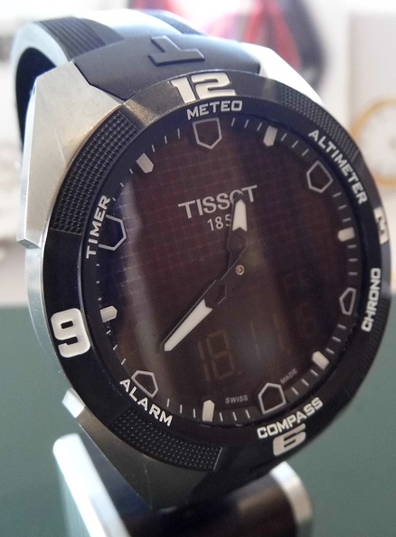 Tissot T-Touch Solar Expert, Black Dial, Rubber Strap
