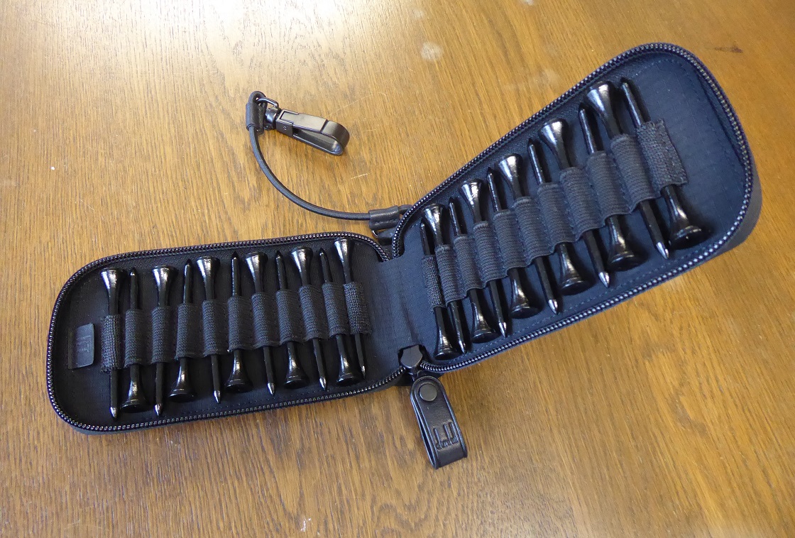 A Set Of Alfred Dunhill Golf Tees In Case