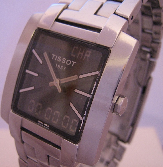 Tissot TXL 7 Analogue Digital Watch With Stainless Steel Bracelet