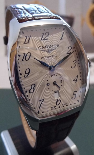 Longines Evidenza Small Seconds, Silver Dial, Leather Strap