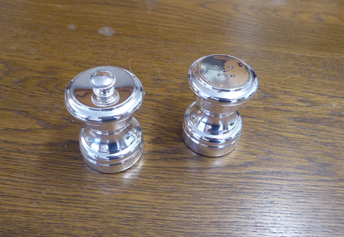 A Set Of Tiffany & Co Silver Salt & Pepper Mills