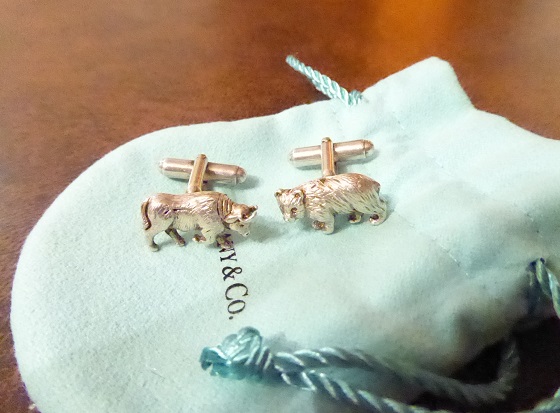 Tiffany & Co Bull & Bear Sterling Silver Cufflinks