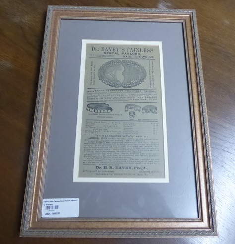 1890s US Painless Dental Parlour Advertisement