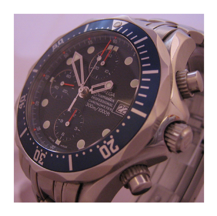 Omega Seamaster Chronograph, Blue Dial, Stainless Steel Bracelet