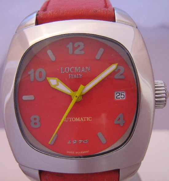 Locman 1970 Automatic, Red Dial With Red Strap