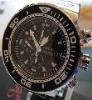 Seiko 200M Divers Chronograph, Black Dial, Steel Bracelet