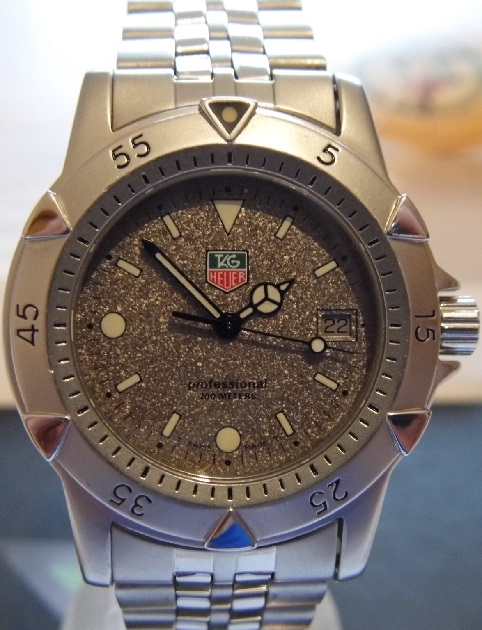 Tag Heuer Professional, Granite Dial, Steel Bracelet