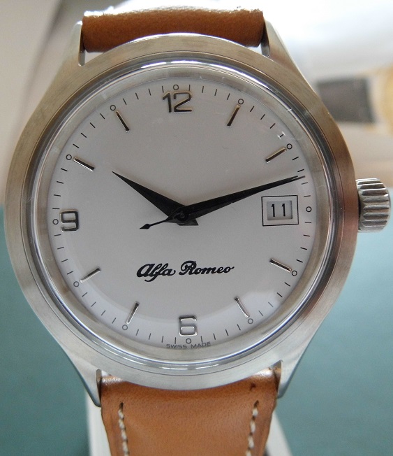 Daniel JeanRichard Alfa Romeo Ltd Edition, White Dial, Leather Strap