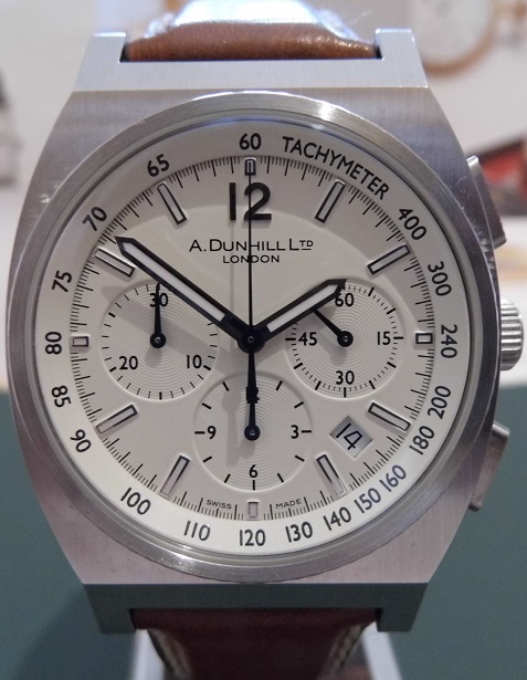 Dunhill RPM Chronograph, White Dial, Leather Strap 