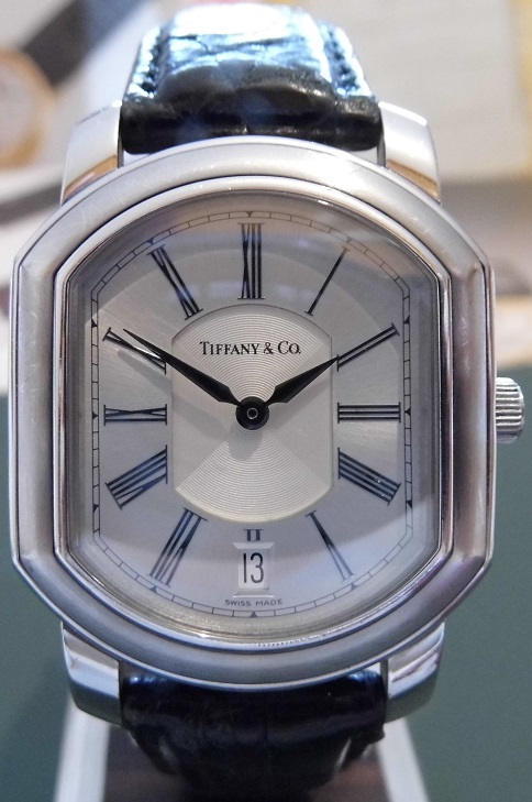 Tiffany Mark Coupe Resonator, Silver Dial, Leather Strap